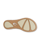 The Olukai Womens Ho‘ōpio Maluā Flip Flops in Bright White & Warm Sand