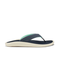 The Olukai Womens Ulele Flip Flops in Trench Blue & Trench Blue