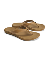 The Olukai Womens Ho‘ōpio Hui Flip Flops in Sahara & Sahara