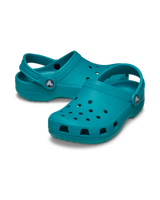 The Crocs Boys Boys Classic Clogs in Turbo Teal