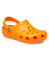 The Crocs Boys Boys Classic Clogs in Orange Zing