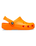 The Crocs Boys Boys Classic Clogs in Orange Zing