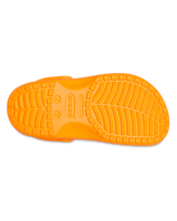 The Crocs Boys Boys Classic Clogs in Orange Zing