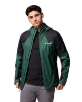 The Columbia Mens Inner Limits™ III Jacket in Rain Forest & Black