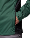 The Columbia Mens Inner Limits™ III Jacket in Rain Forest & Black