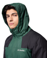 The Columbia Mens Inner Limits™ III Jacket in Rain Forest & Black