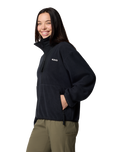 The Columbia Sequoia Grove Half Zip Fleece Jacket in Black | Available at Anns Cottage