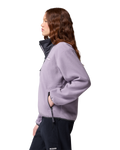 The Columbia Womens Sequoia Grove Half Zip Fleece Jacket in Shale Purple, Shark & Shark