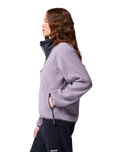 The Columbia Womens Sequoia Grove Half Zip Fleece Jacket in Shale Purple, Shark & Shark