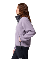 The Columbia Womens Sequoia Grove Half Zip Fleece Jacket in Shale Purple, Shark & Shark