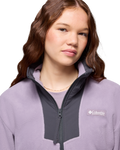 The Columbia Womens Sequoia Grove Half Zip Fleece Jacket in Shale Purple, Shark & Shark