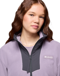 The Columbia Womens Sequoia Grove Half Zip Fleece Jacket in Shale Purple, Shark & Shark