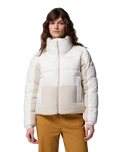 The Columbia Womens Leadbetter Point II Sherpa Hybrid Jacket in Sea Salt & Dark Stone