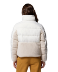 The Columbia Womens Leadbetter Point II Sherpa Hybrid Jacket in Sea Salt & Dark Stone