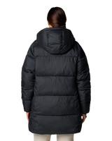 The Columbia Womens Puffect II Mid Hooded Jacket in Black