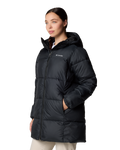 The Columbia Womens Puffect II Mid Hooded Jacket in Black
