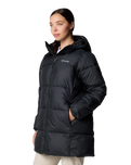 The Columbia Womens Puffect II Mid Hooded Jacket in Black