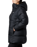 The Columbia Womens Puffect II Mid Hooded Jacket in Black