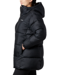 The Columbia Womens Puffect II Mid Hooded Jacket in Black