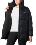 The Columbia Womens Puffect II Mid Hooded Jacket in Black