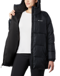 The Columbia Womens Puffect II Mid Hooded Jacket in Black