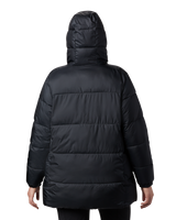 The Columbia Womens Puffect II Mid Hooded Jacket in Black