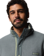 The Columbia Mens Helvetia™ II Half Snap Fleece Jacket in Sedona Sage