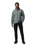 The Columbia Mens Helvetia™ II Half Snap Fleece Jacket in Sedona Sage