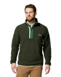 The Columbia Mens Helvetia™ II Half Snap Fleece Jacket in Greenscape