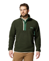 The Columbia Mens Helvetia™ II Half Snap Fleece Jacket in Greenscape