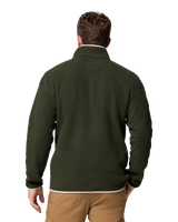 The Columbia Mens Helvetia™ II Half Snap Fleece Jacket in Greenscape