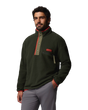 The Columbia Mens Helvetia™ II Half Snap Fleece Jacket in Greenscape