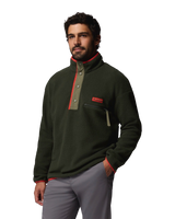 The Columbia Mens Helvetia™ II Half Snap Fleece Jacket in Greenscape