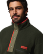 The Columbia Mens Helvetia™ II Half Snap Fleece Jacket in Greenscape