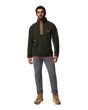The Columbia Mens Helvetia™ II Half Snap Fleece Jacket in Greenscape