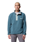 The Columbia Mens Helvetia™ II Half Snap Fleece Jacket in Everblue
