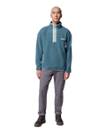 The Columbia Mens Helvetia™ II Half Snap Fleece Jacket in Everblue