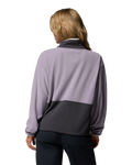 The Columbia Womens Backbowl II Full Zip Fleece Jacket in Shale Purple, Shark & Dark Stone