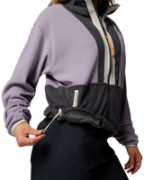 The Columbia Womens Backbowl II Full Zip Fleece Jacket in Shale Purple, Shark & Dark Stone