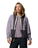 The Columbia Womens Backbowl II Full Zip Fleece Jacket in Shale Purple, Shark & Dark Stone