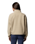 Helvetia™ II Cropped Half Snap Fleece Jacket in Ancient Fossil, Dark Stone & Chalk