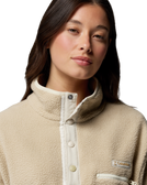 Helvetia™ II Cropped Half Snap Fleece Jacket in Ancient Fossil, Dark Stone & Chalk