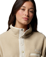 Helvetia™ II Cropped Half Snap Fleece Jacket in Ancient Fossil, Dark Stone & Chalk