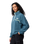The Columbia Womens Helvetia II Cropped Half Snap Fleece Jacket in Everblue, Crushed Blue & Citron Haze