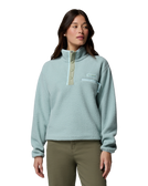 Helvetia™ II Cropped Half Snap Fleece Jacket in Crushed Blue, Safari & Marine Light