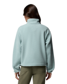 Helvetia™ II Cropped Half Snap Fleece Jacket in Crushed Blue, Safari & Marine Light