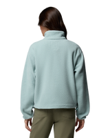 Helvetia™ II Cropped Half Snap Fleece Jacket in Crushed Blue, Safari & Marine Light