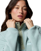 Helvetia™ II Cropped Half Snap Fleece Jacket in Crushed Blue, Safari & Marine Light