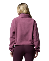 Helvetia™ II Cropped Half Snap Fleece Jacket in Antique Mauve & Mineral Pink
