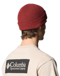 The Columbia Mens Portside™ Fisherman Beanie in Red Oxide
